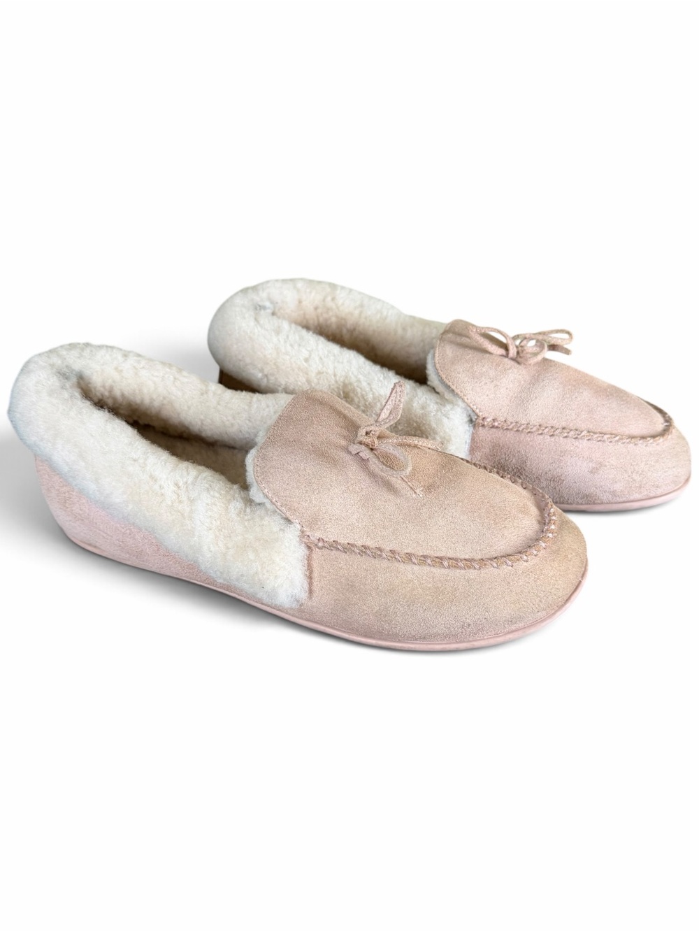 FitFlop Clara Shearling Moccasin Slippers in